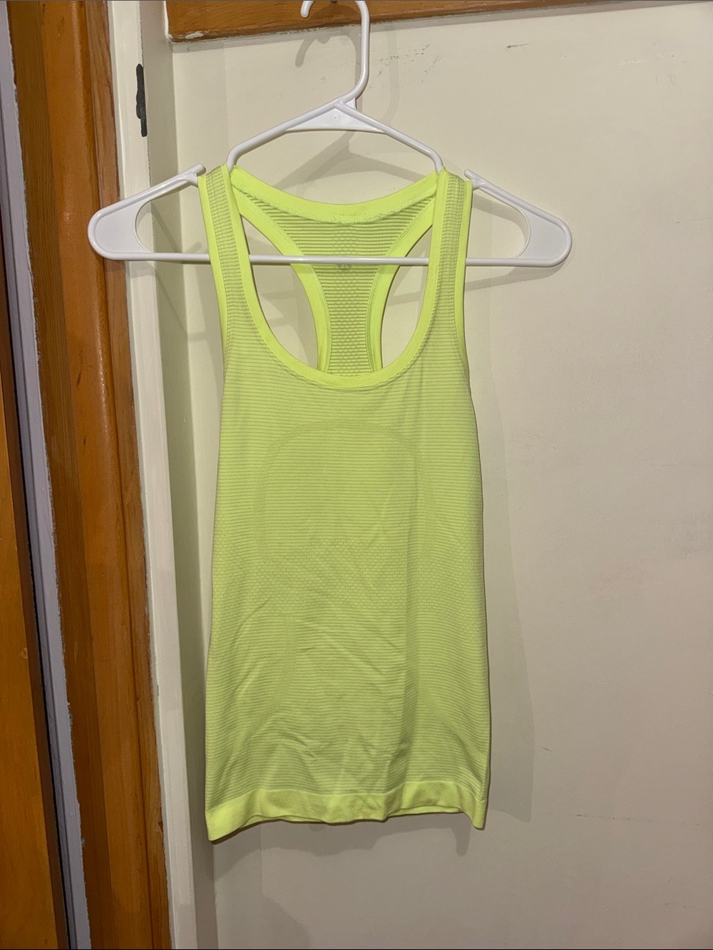 lululemon athletica Neon Yellow Racerback Tank